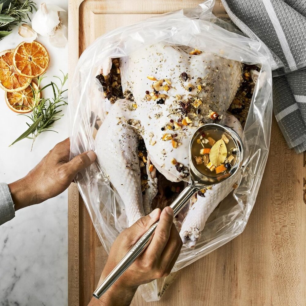 Crate and Barrel Brining Bags, Reusable, Set of 3